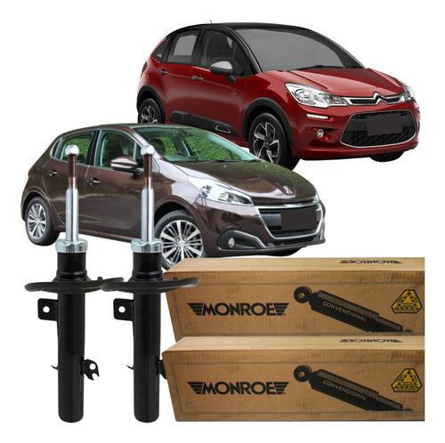 Par Amortecedor Dianteiro Citroën C3 2013 Á 2020 